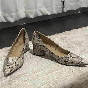 Franco Sarto Snakeskin Patterned Heels